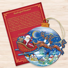 Load image into Gallery viewer, Up Up And Away Wood Ornament