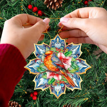 Load image into Gallery viewer, Forest Bird Snowflake Ornament