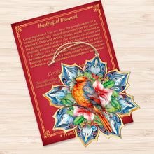 Load image into Gallery viewer, Forest Bird Snowflake Ornament
