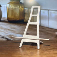 Load image into Gallery viewer, Blue Jay Brilliance: Artisanal Stained Glass-Inspired Ceramic Tile: 6 x 6 inch w/ Easel