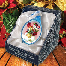 Load image into Gallery viewer, Gifty Snowman Glass Ornament Holiday by Susan Winget