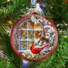 Load image into Gallery viewer, Christmas Window Glass Ornament Holiday by Gelsinger
