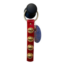 Load image into Gallery viewer, Traditional Strap Bells -  #2 Size Bells - 4 Bells on Strap
