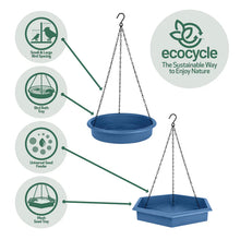 Load image into Gallery viewer, Combo Cafe 2 in 1 Recycled Plastic Bird Feeder and Bird Bath
