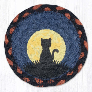 Cat and Moon Coaster