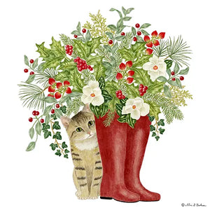 Cat N Boots Towel & Magnetic Note Pad Set