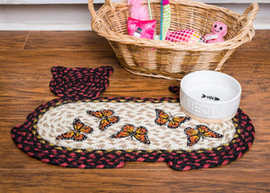 Cat Butterfly Design Rug