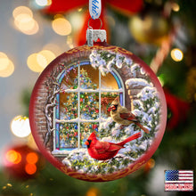 Load image into Gallery viewer, Christmas Window Glass Ornament Holiday by Gelsinger
