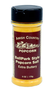 6oz. Bottle of Ballpark-Style Popcorn Salt - Extra Buttery