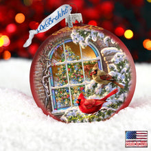 Load image into Gallery viewer, Christmas Window Glass Ornament Holiday by Gelsinger
