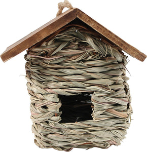 Hanging Grass Roosting Pocket With Roof